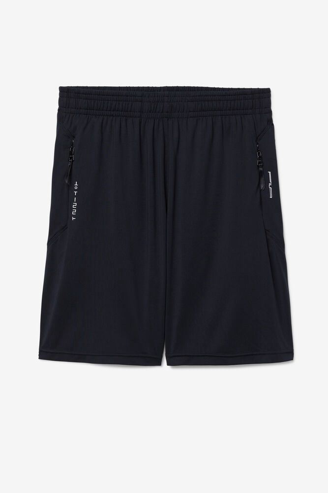 Fila Shorts Mens Black Deneb - Ireland 41827-ZBUT